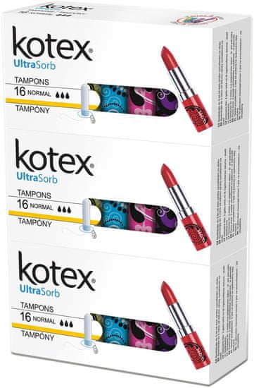 Kotex Tampon Ultra Sorb Normal 3x 16 db
