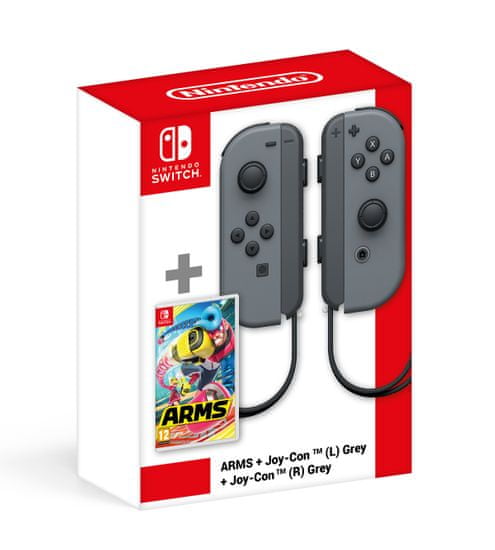 Nintendo SWITCH ARMS + Switch Joy-Con (pár) szürke