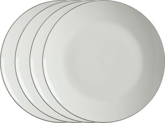Maxwell & Williams Előétel tányér 23 cm White Basics Edge, 4 db - kicsomagolt