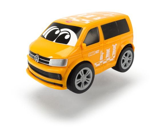DICKIE Auto Happy VW T6 Squeezy kisautó 11 cm, narancssárga