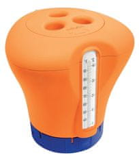 Marimex Úszó klóradagoló, beépített hőmérővel - narancssárga