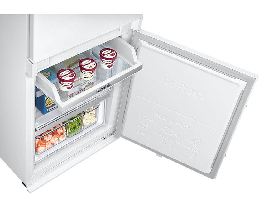 Kombinált hűtőszekrény Samsung BRB260034WW/EF polc könnyű elhelyezhetőséggel