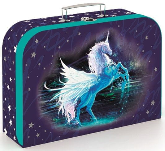 Oxybag Unicorn mintázatú bőrönd lamino 34 cm