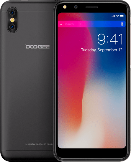 Doogee X53 okostelefon, fekete