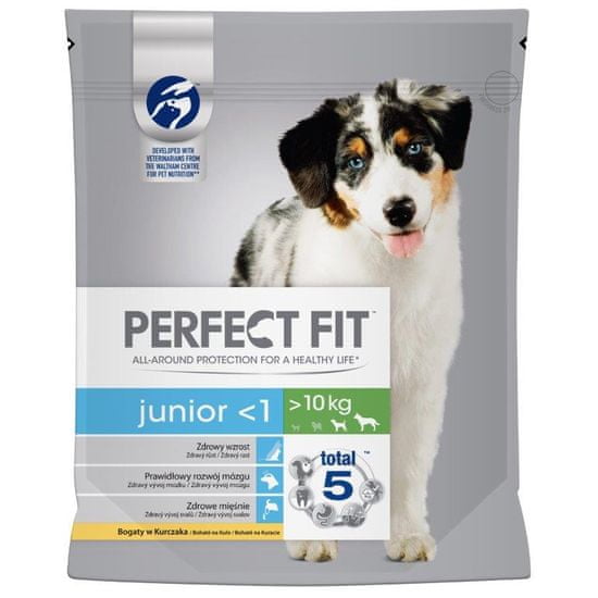 Perfect fit Dog granulátum Junior csirke M/L 1,4 kg