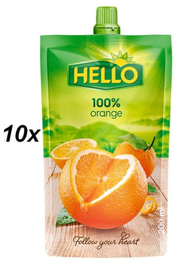Hello 100% narancs 10x200ml