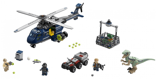 LEGO JurassicWorld 75928 Blue helikopteres üldözése