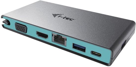 I-TEC USB-C Travel 4K Dokkolóállomás 1x HDMI, 1x Ethernet, 2x USB 3.0, 2x USB-C C31TRAVELDOCKPD