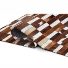 KONDELA Bőr szőnyeg típus 5 201x300 cm - patchwork minta