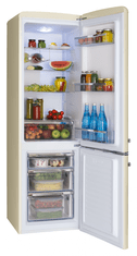 Amica hűtőszekrény fagyasztóval KGCR 387100 B