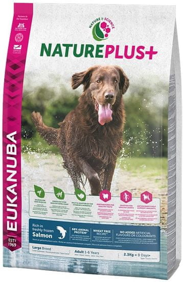 Eukanuba Nature Plus+ Adult Large Breed Rich in freshly frozen Salmon 2,3 kg