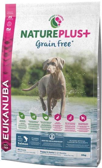 Eukanuba Nature Plus+ Puppy Grain Free Salmon 10kg