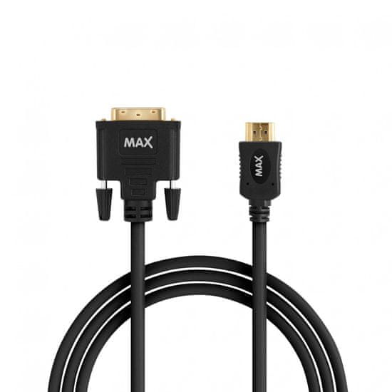 MAX összekötő kábel DVI-D MDH1200B, fekete