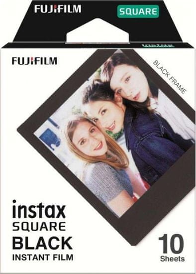 FujiFilm Instax Square Film Black Frame WW 1 (10 db)