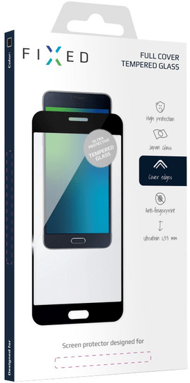 FIXED Full-cover keményített védőüveg Samsung Galaxy S8 Plus számára, fekete FIXGF-196-033BK