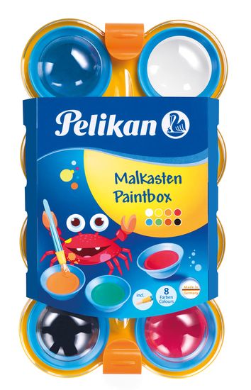 Pelikan Vízfesték Pelikan 8 színű, gyerek
