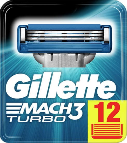 Gillette Mach3 Turbo férfi borotvafej 12 db