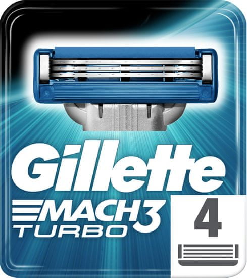 Gillette Mach3 Turbo Borotvabetét, 4db
