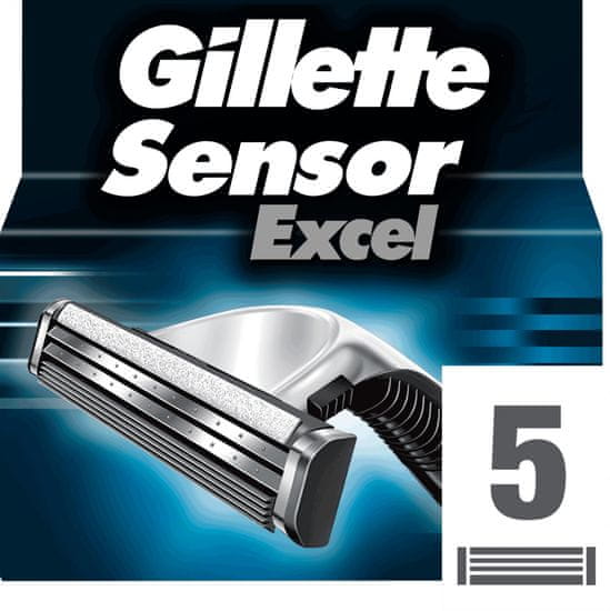 Gillette Sensor Excel Borotvabetét, 5 db