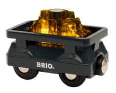 Brio World 33896 Svítící vagon arannyal