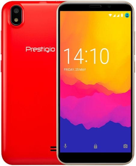 PRESTIGIO Wize Q3, Dual SIM mobiltelefon, piros