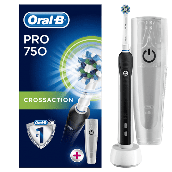 Oral-B Pro 750 Elektromos fogkefe, fekete