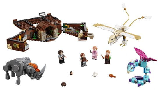 LEGO Harry Potter 75952 Göthe bőröndje teli mágikus lényekkel