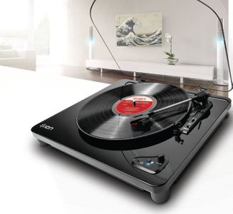 Gramofon ION Air LP digitalizace vinylových nahrávek autostop 3,5mm aux pro externí reproduktory bluetooth připojení
