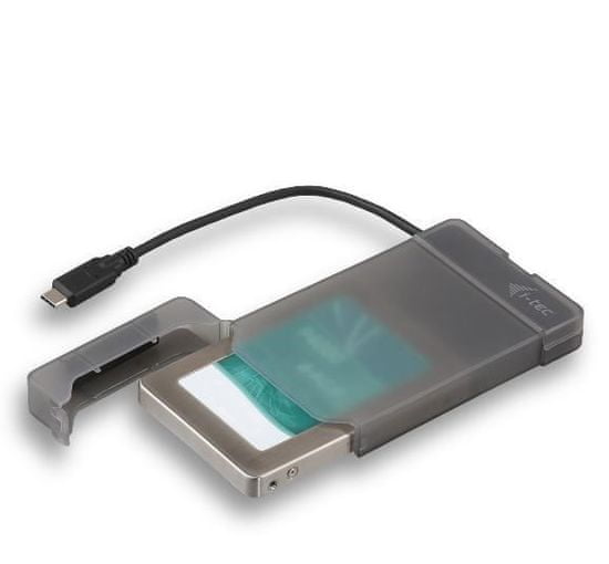 I-TEC MYSAFE Easy 2,5" External Case USB-C 3.1 Gen 2 Black C31MYSAFEU313 külső merevlemez doboz