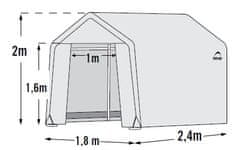 ShelterLogic fóliasátor 1,8x2,4 m - 25 mm - 70600EU