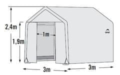 ShelterLogic fóliasátor 3,0x3,0 m - 35 mm - 70656EU