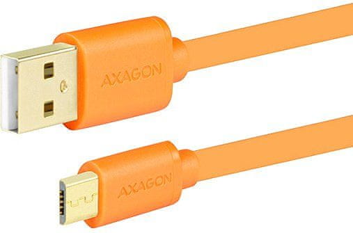 AXAGON BUMM-AM05QO, 0.5 m, narancssárga BUMM-AM05QO