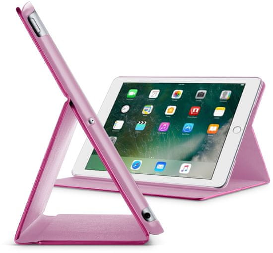 CellularLine FOLIO tok állvánnyal Apple iPad-hez 9,7" (2018), rózsaszín FOLIOIPAD1897P