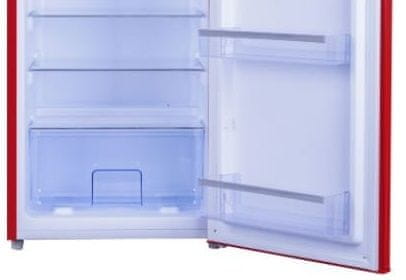 Kombinált hűtőszekrény Amica VD 1442 AR tartós polcok