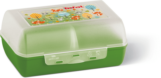 TEFAL VARIOBOLO CLIPBOX uzsonnás doboz zöld/áttetsző-róka K3160414