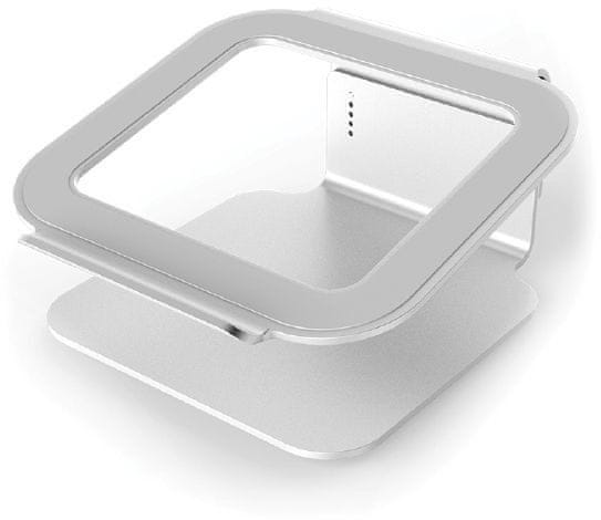 DESIRE2 univerzális alumínium laptop állvány, 360°-ban forgatható alap, ezüst U3-1