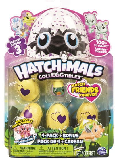 Spin Master Hatchimals gyűjthető állatok tojásban, négyes csomagolás, 3. sorozat