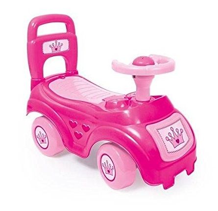 DOLU Rózsaszín játékautó háttámlával