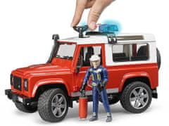 BRUDER 2596 Land Rover tűzoltóság figurával