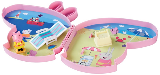 TM Toys Peppa Pig - Pick up & play játék készlet hangokkal - tengerparton