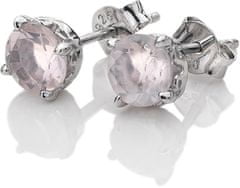 Hot Diamonds Anais rózsaszín kvarc ezüst fülbevaló AE010