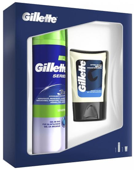 Gillette Series Sensitive borotva zselé + borotválkozás utáni balzsam Ajándék szett