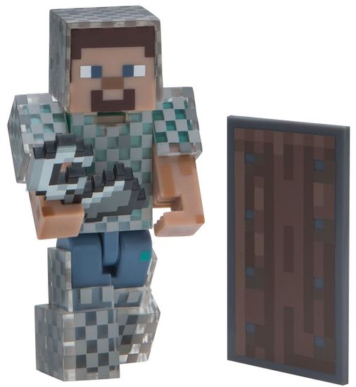 TM Toys Minecraft - Steve figura láncpáncélban