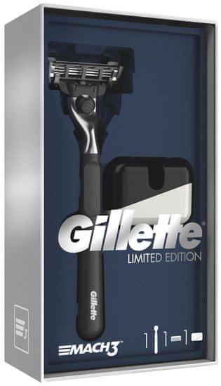 Gillette Mach3 Ajándékcsomagolás borotvával + Borotvaállvány