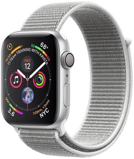 Apple Watch Series 4,40mm, űrszürke alumínium tok / fekete szíjjal