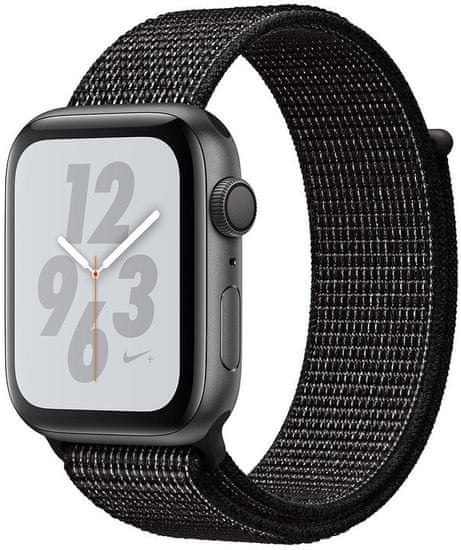 Apple Watch Nike+ Series 4,40mm, űrszürke alumínium tok / fekete szíjjal