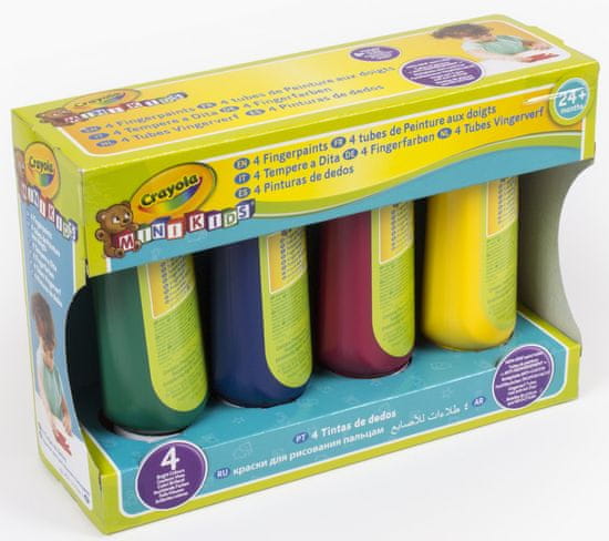 Crayola 4 db tubusos lemosható ujjfesték
