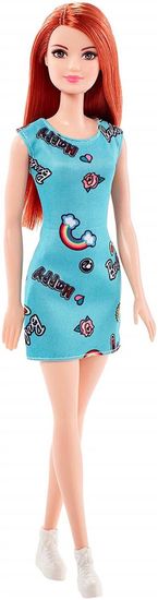 Mattel Barbie ruhában - türkiz, nyomtatással