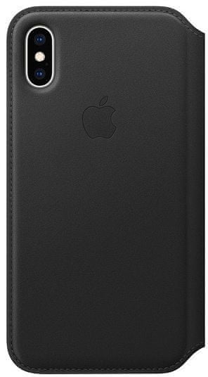 Apple Folio bőrtok iPhone XS-hez, fekete MRWW2ZM/A