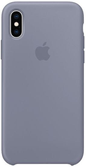 Apple Szilikon tok iPhone XS-hez, levendula szürke MTFC2ZM/A